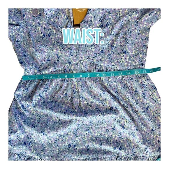 Vero Moda Henna Dress Womens Small Floral Ruffle Long Sleeve Mini Sundress NWT - Picture 16 of 16